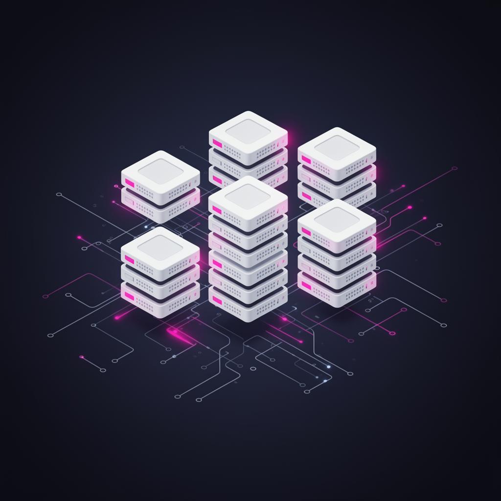 Isometric cloud infrastructure visualization